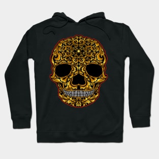 skull face gold - Design T-Shirt Hoodie